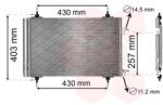 VAN WEZEL Condensator, climatizare VAN WEZEL 09005230 (09005230)
