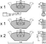 AISIN set placute frana, frana disc AISIN Premium ADVICS by BPVW-1009 (BPVW-1009)