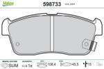 VALEO set placute frana, frana disc VALEO 598733 (598733)