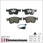 ZIMMERMANN set placute frana, frana disc ZIMMERMANN 26677.170. 2 (26677.170.2)