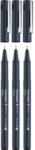 Schneider Liner pt desen tehnic SCHNEIDER Pictus, varf fetru (0.3/0.5/0.7mm), 3 buc/set - negru (S-197593)