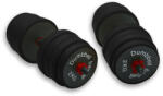 m-tech Acél súlyzókészlet, fekete-piros, 40kg