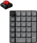 Keychron K0 Max QMK testreszabható vezeték nélküli NumPad RGB Backlight (Hot-Swappable) - Keychron Milk POM Switch - Red (K0M-H1)
