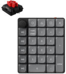 Keychron K0M-H1 K0 Max Bluetooth 2, 4 GHz vezeték nélküli QMK RGB Milk POM Red mechanikus numerikus billentyűzet (K0M-H1)