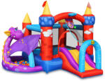 Felyx Toys HAPPY HOP Батут замък с дракон, топки и помпа 350x350x245