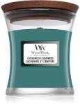 WoodWick Evergreen Cashmere lumânare parfumată cu fitil din lemn 85 g