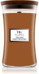 WoodWick Santal Myrrh lumânare parfumată cu fitil din lemn 610 g