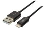 LogiLink USB Lightning csatlakozókábel, fekete színű, 0, 18m (UA0240) - primanet