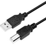 LogiLink USB 2.0 kábel, USB-A/M - USB-B/M, fekete, 5 m (CU0009B)