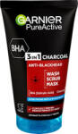 Garnier Skin Naturals Pure Active 3in1 Charcoal Problémás Zsíros Bőrre 150 ml (3600542084437)