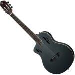 Ortega Guitars RTPSTD-SBK-L TourPlayer DeLuxe nylonhúros gitár, balkezes - Lucfenyő fekete