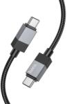 hoco. Cablu Date si Incarcare USB-C - USB-C HOCO X110, 60W, 1m, Negru - evomag