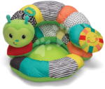 Infantino Perna pentru joacă pe burtică Omidă Prop-A-Pillar Tummy Time & Seated Support Infantino cu spătar și jucării detașabile cu jucărie dentiție de la 0 luni (INF216180-09)