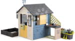 Smoby Căsuță stație meteo cu nisipar 4 Seasons Playhouse Smoby cu carillon, anemometru și termometru cu filtru UV, de la 24 luni (SM810311-H) Casuta pentru copii
