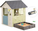 Smoby Set căsuță cu loc de joacă multifuncțional Square Playhouse Life 2 în 1 Smoby extensibil cu sonerie electronică, ca dar (SM810740A-10) Casuta pentru copii