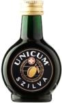 Zwack Unicum szilva ízesítésű keserűlikőr 0, 1l 32% DRS, zsebpalackos
