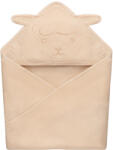 Lionelo Muslin pamut kapucnis törölköző - Beige Sand - pindurka