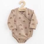 NEW BABY Csecsemő muszlin patentos body New Baby Rainbow - pindurka