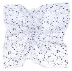 MT Textil MTT Nagy textil pelenka (120x120) - Fehér alapon fekete csillagképek - pindurka