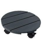  Görgős virágtartó talp, WPC alapanyagú, antracit, 7, 5x30cm /6db/karton (6070235 - 6070235)