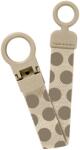BIBS Lantisor clip Loop pentru suzeta BIBS Studio Collection Polka Dots Mega Vanilla Dark Oak (950142245)