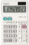 Sharp Calculator de birou Calculator de birou, 12 digits, 153 x 97 x 18 mm, dual power, ecran rabatabil, SHARP EL-320W - alb (SH-EL320W) - vexio
