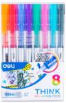 Deli Set 8 rollere Free Ink Deli, 0.5 mm, uscare rapida (DLEQ300-8C)