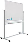 Smit Visual Supplies Tabla alba magnetica, dubla fata, rotativa, 90 x 120 cm, pe stand mobil, profil aluminiu RC, SMIT (13009103)
