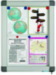 Smit Visual Supplies Avizier interior/exterior Recto, tabla alba magnetica, 8 x A4, 60 x 85 cm, SMIT (13001302)