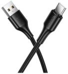 hoco. X120 adatkábel USB - Type-C 15W gyorstöltő 100cm fekete X120_B (X120_B)
