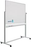 Smit Visual Supplies Tabla alba magnetica, dubla fata, rotativa, 100 x 200 cm, pe stand mobil, profil aluminiu RC, SMIT (13009100)
