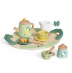 Teddies Set de ceai din lemn 14 piese în cutie (TD00512118) Bucatarie copii