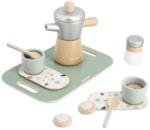 Janod Gătim și coacem Mașină de cafea din lemn pentru copii (J06630) Bucatarie copii