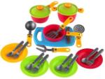 Teddies Set veselă cu farfurie din plastic (TD00880067) Bucatarie copii