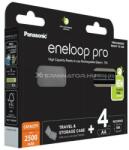 Panasonic Eneloop PRO AA 2500mAh 4 db újratölthető elem + doboz (BK-3HCDE/4CP+CASE) (BK-3HCDE/4CP+CASE)