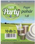TUTI Pohár eldobható papír TUTI Party 1dl 10 darab/csomag - pcx