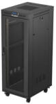 Lanberg FF01-6832-23BL 19" 32U SZÉL: 600mm MÉLY: 800mm MAG: 1676mm lapraszerelt LCD hálós fémajtós fekete álló rack szekrény - pcx