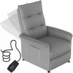  Dollcini Otthon Elektromos Relax Fotel - Emelőfunkciós, Világos szürke