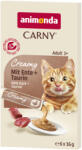 Animonda Carny 6x16g animonda Carny Adult Creamy kacsa & taurin macskasnack
