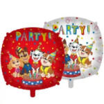 Flexmetal Mancs őrjárat: Party! feliratú fólia lufi - 46 cm (94996) (94996)