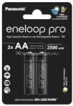 Panasonic Eneloop PRO AA 2500mAh 2 db újratölthető elem (BK-3HCDE/2CP) (BK-3HCDE/2CP)