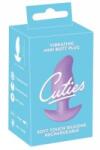 Cuties Vibrating Plug Purple - Compact Silicone Model, 7 Modes, 8 cm