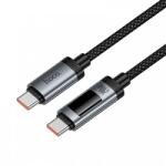 hoco. USB-C - USB-C kábel Hoco Display U148, 240W, 1.2m, fekete