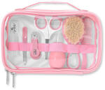 Lorelli Baby Care ápolási szett átlátszó tartóban - blush pink