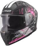 LS2 Cască integrală pentru motocicletă LS2 FF811 Vector II Darflo negru mat-roz (LS168112711-MASTER)