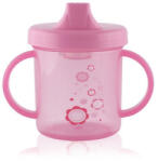 Lorelli - Baby Care Lorelli Baby Care itatópohár fogantyúval 210ml alacsony - pink (10230560002)