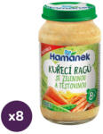 Hamánek bébiétel zöldség csirkehússal és tésztával, 8 hó+ (8x230 g)