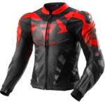 Rebelhorn Geacă de motocicletă din piele Rebelhorn Inferno negru-roșu fluo (PBRB-INFERNO-LJ02)