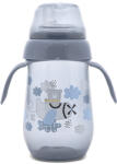 Lorelli - My friend Lorelli My Friend széles nyakú cumisüveg fogantyúval 260ml - Cameo Blue