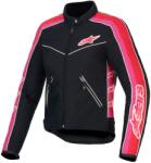 Alpinestars Jachetă de motocicletă pentru femei Alpinestars Stella T-Dyno rezistentă la apă negru-roșu-roz (AIM101-306)